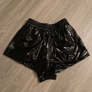 Triangl pleather shorts